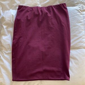 Bobi Maroon Pencil Skirt Size M